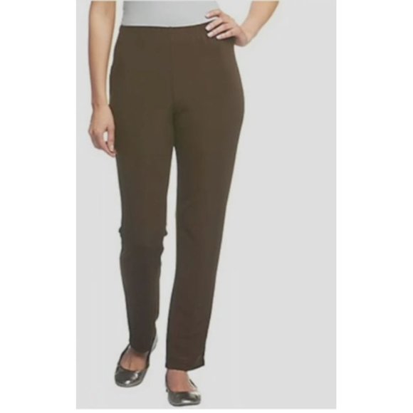 Susan Graver Essentials Lustra Knit Tall Skinny Casual Pull-On Pants Black 3XT - Picture 1 of 6